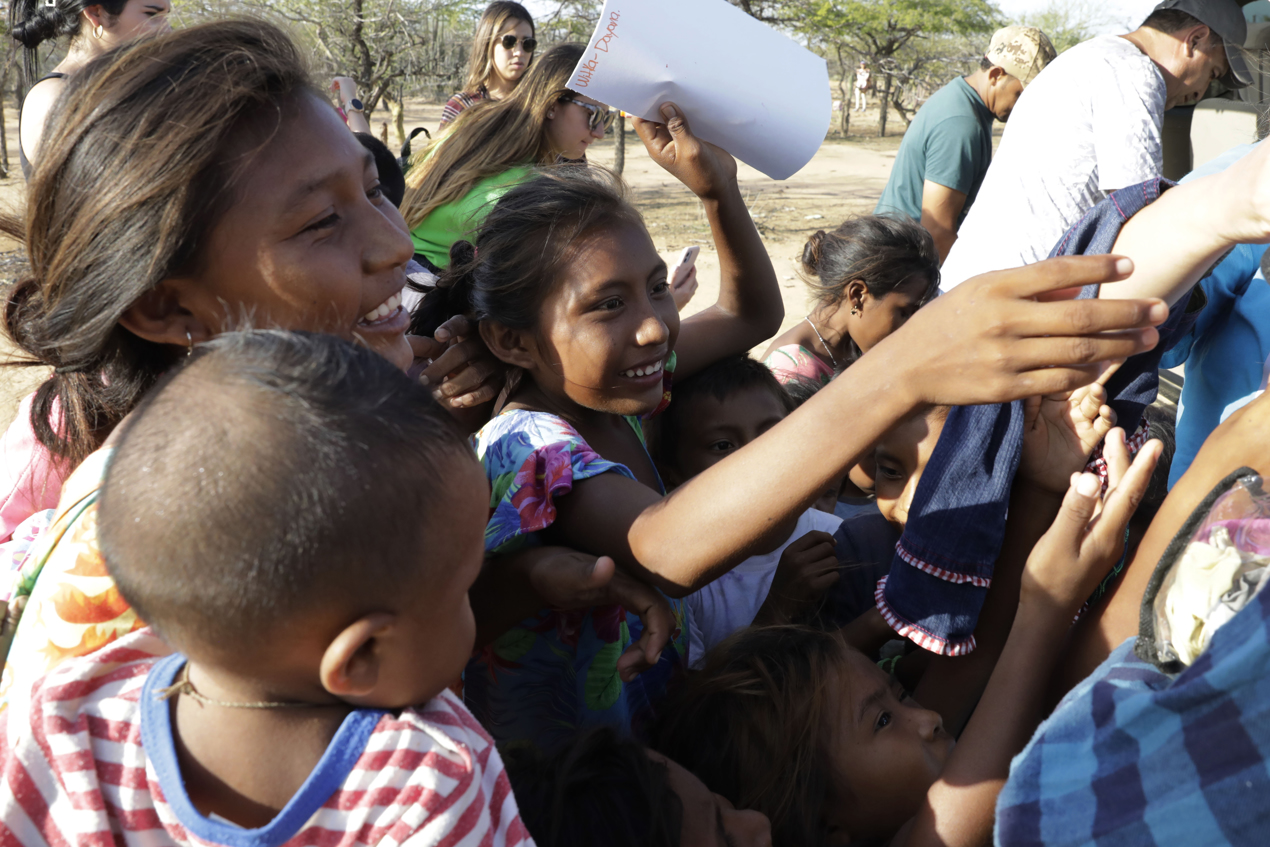 Postales de habitantes en La Guajira.