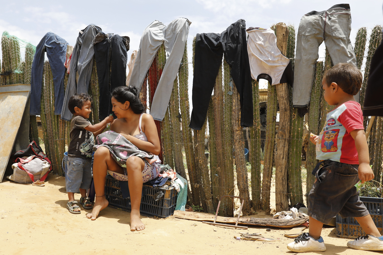 Postales de habitantes en La Guajira.