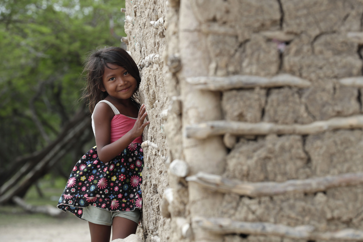 Postales de habitantes en La Guajira.