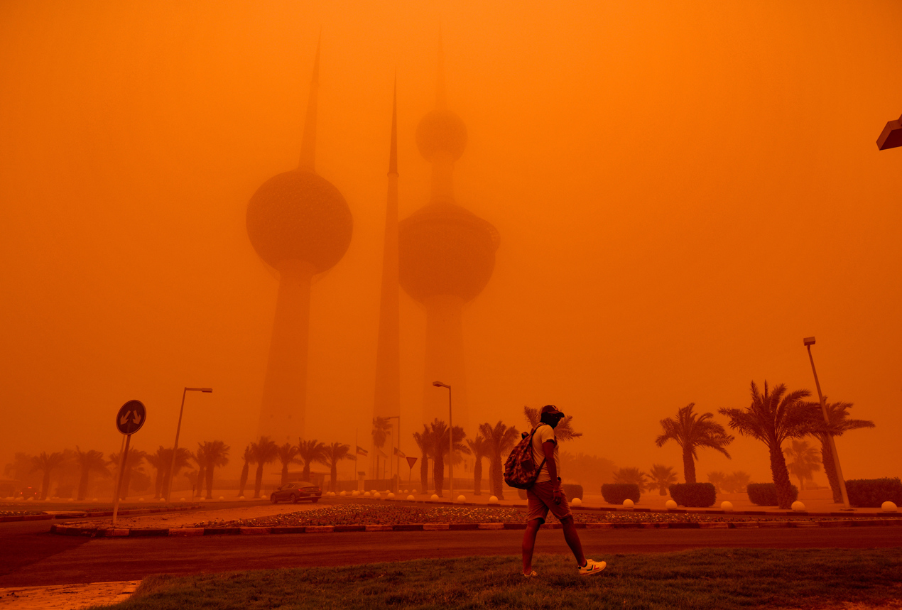 Tormentas de arena en Kuwait.