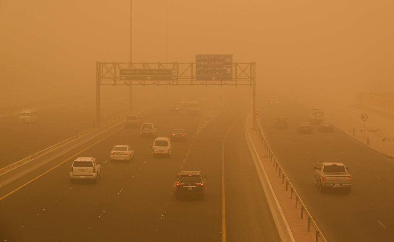 Tormentas de arena en Kuwait.