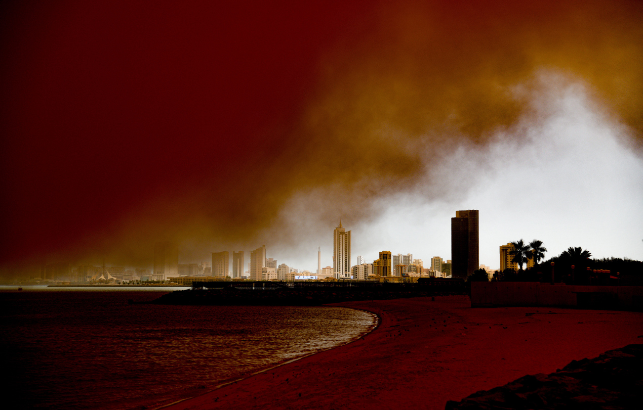 Tormentas de arena en Kuwait.