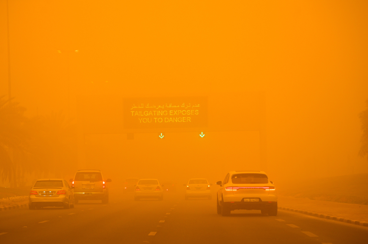 Las tormentas de arena afectaron a varios países de Oriente Medio en los últimos días, incluidos Irak, Irán, Kuwait, .rabia Saudita y los Emiratos Árabes Unidos