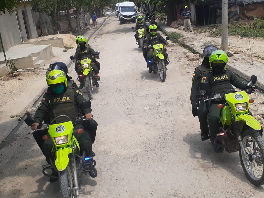 Refuerzo policial en el departamento de Bolívar. 