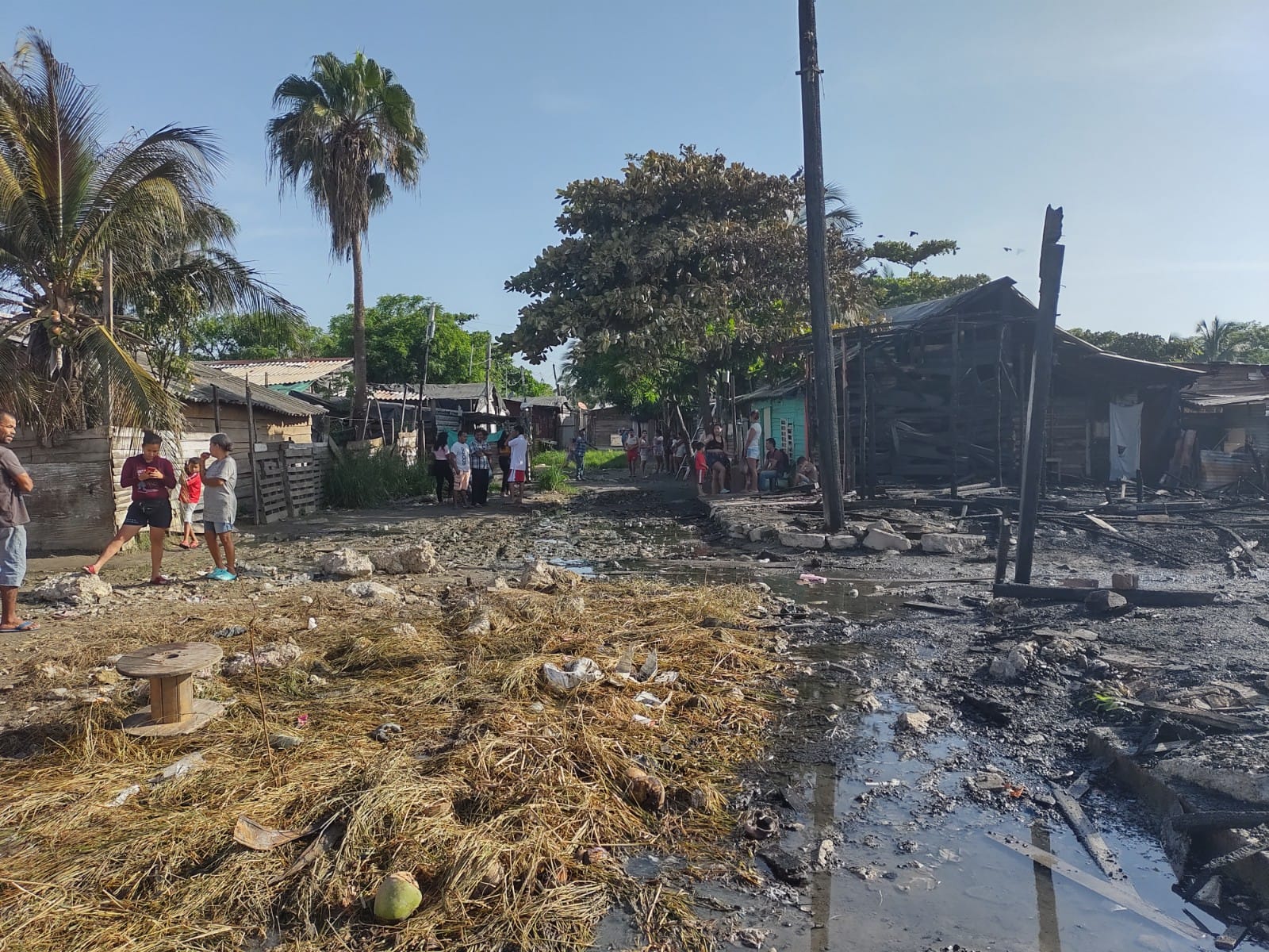 La desolación que dejó el incendio en Bendición de Dios