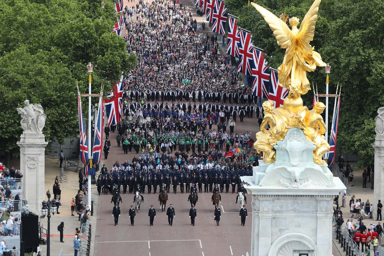 Celebración de los 70 años del reinado de Isabel II.