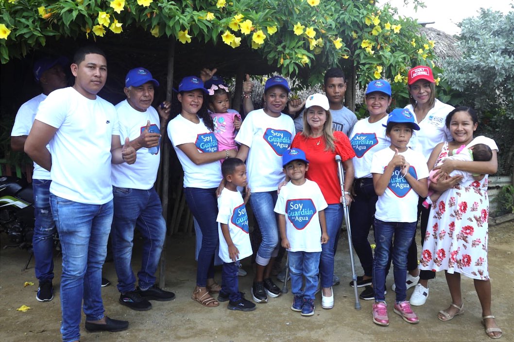 Con habitantes de la vereda Barrigón, en Luruaco.