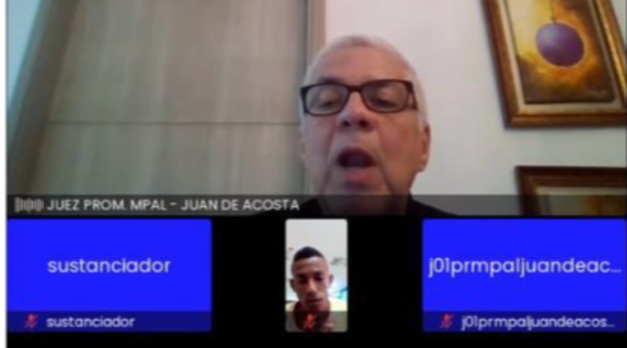 Aspecto de la audiencia contra Álvaro José Paternina Terán.