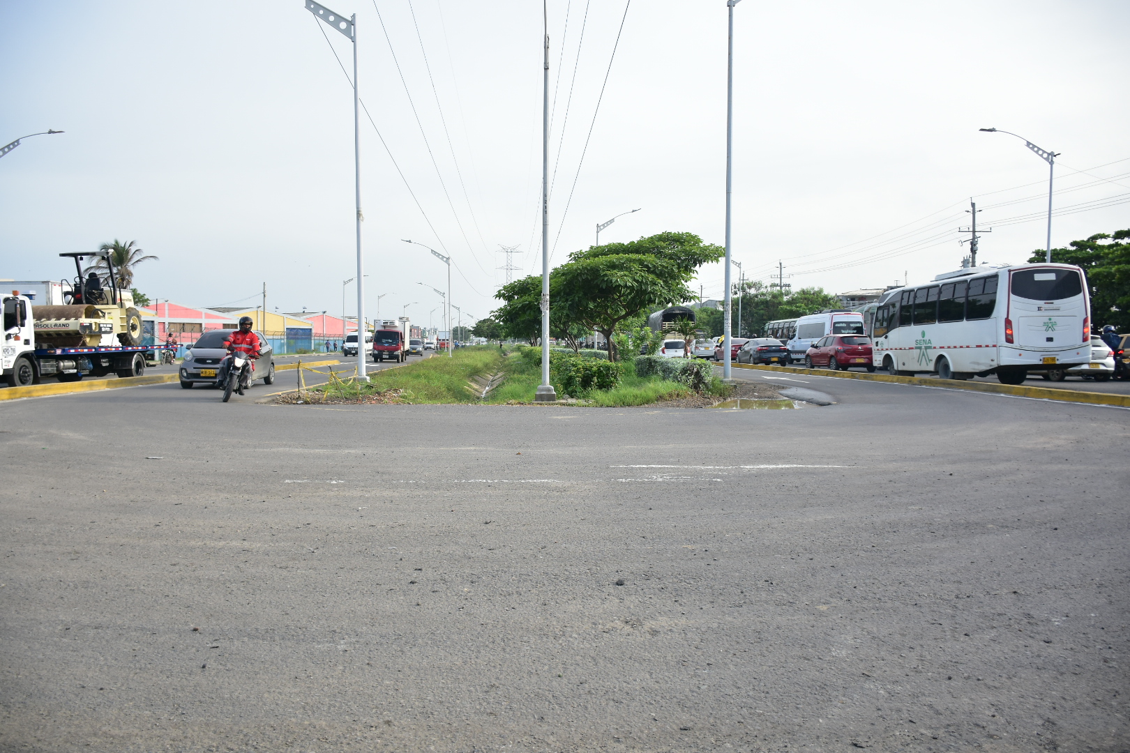 Retorno en Caribe Verde a la altura de Ferretería Samir.