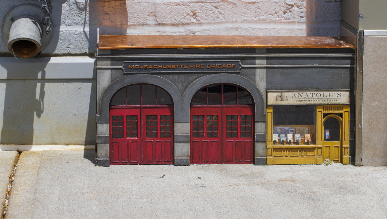 Librería en miniatura.