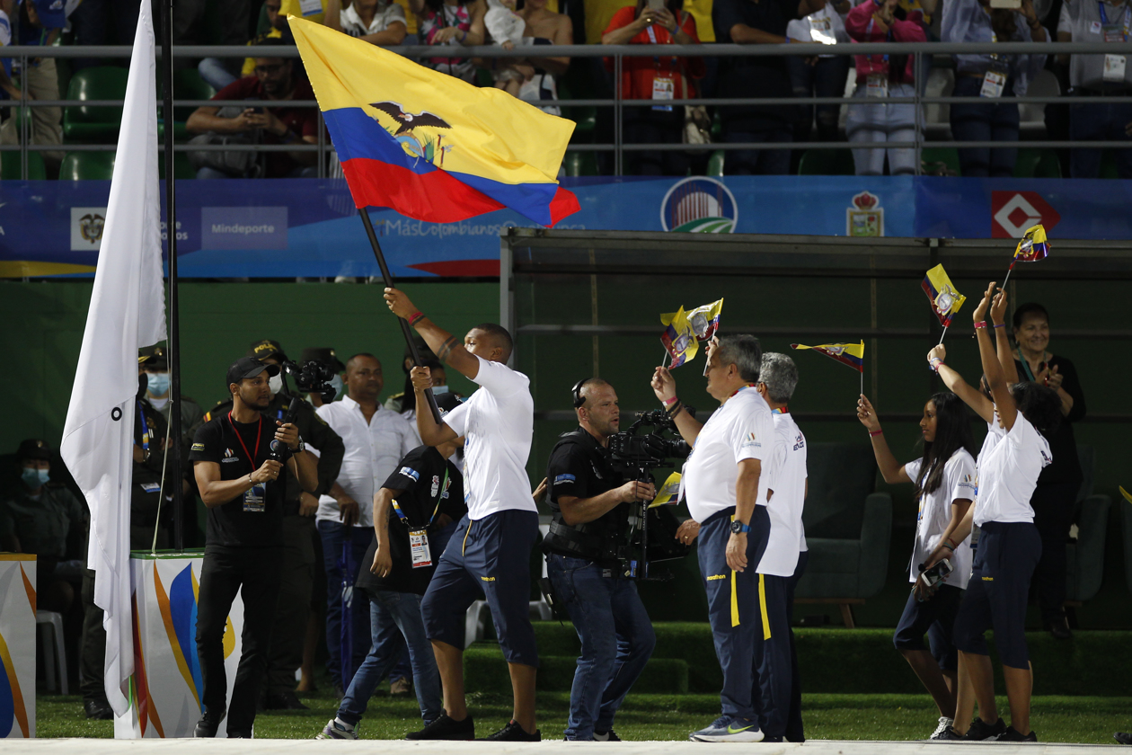 La delegación ecuatoriana.