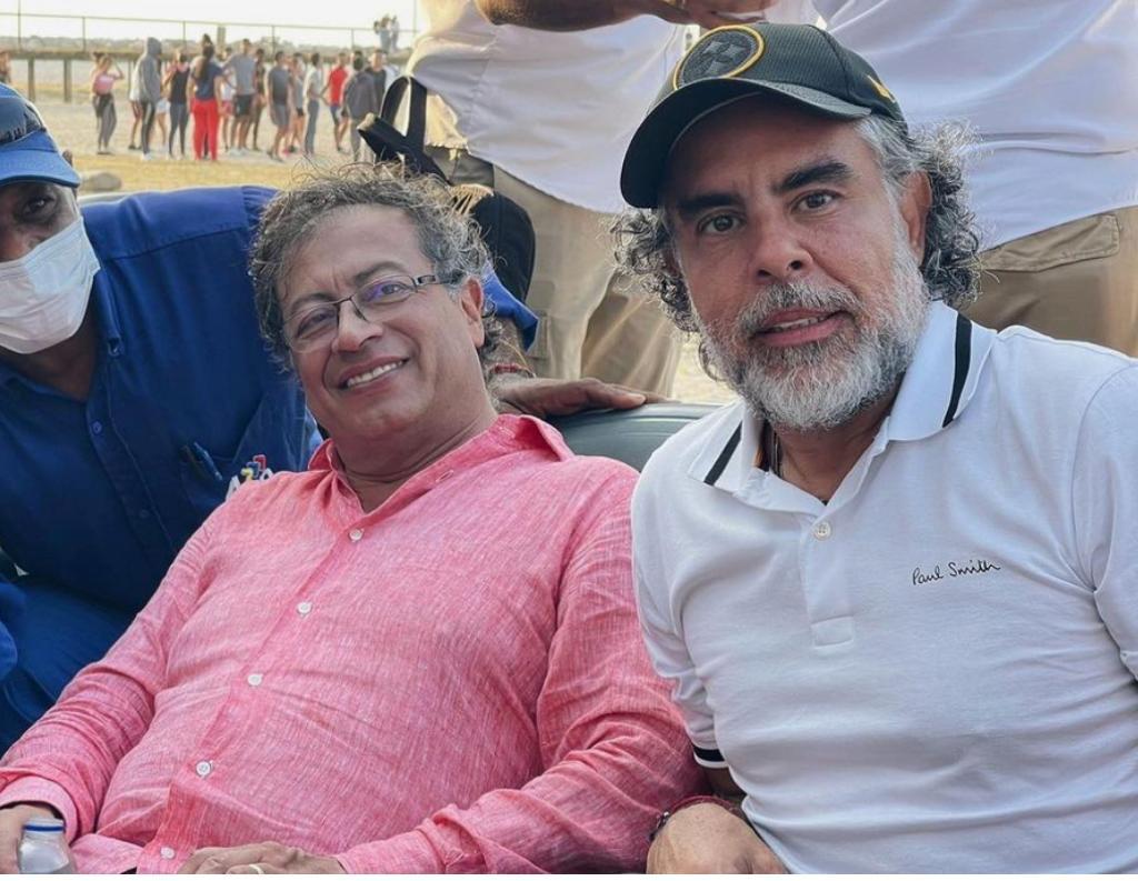 El presidente electo Gustavo Petro y Armando Benedetti