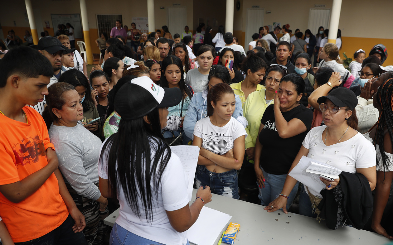 Familiares de los reclusos.