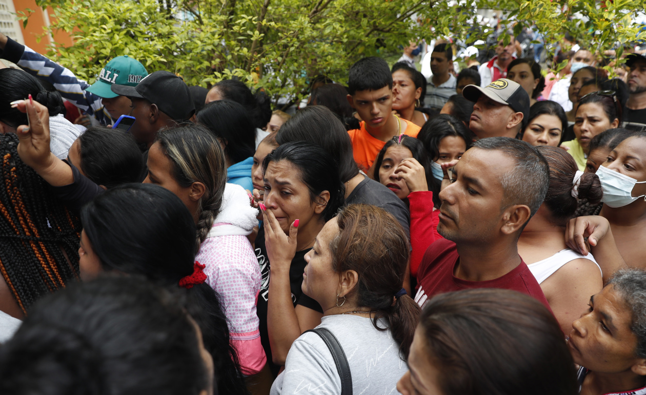 Familiares de los reclusos.