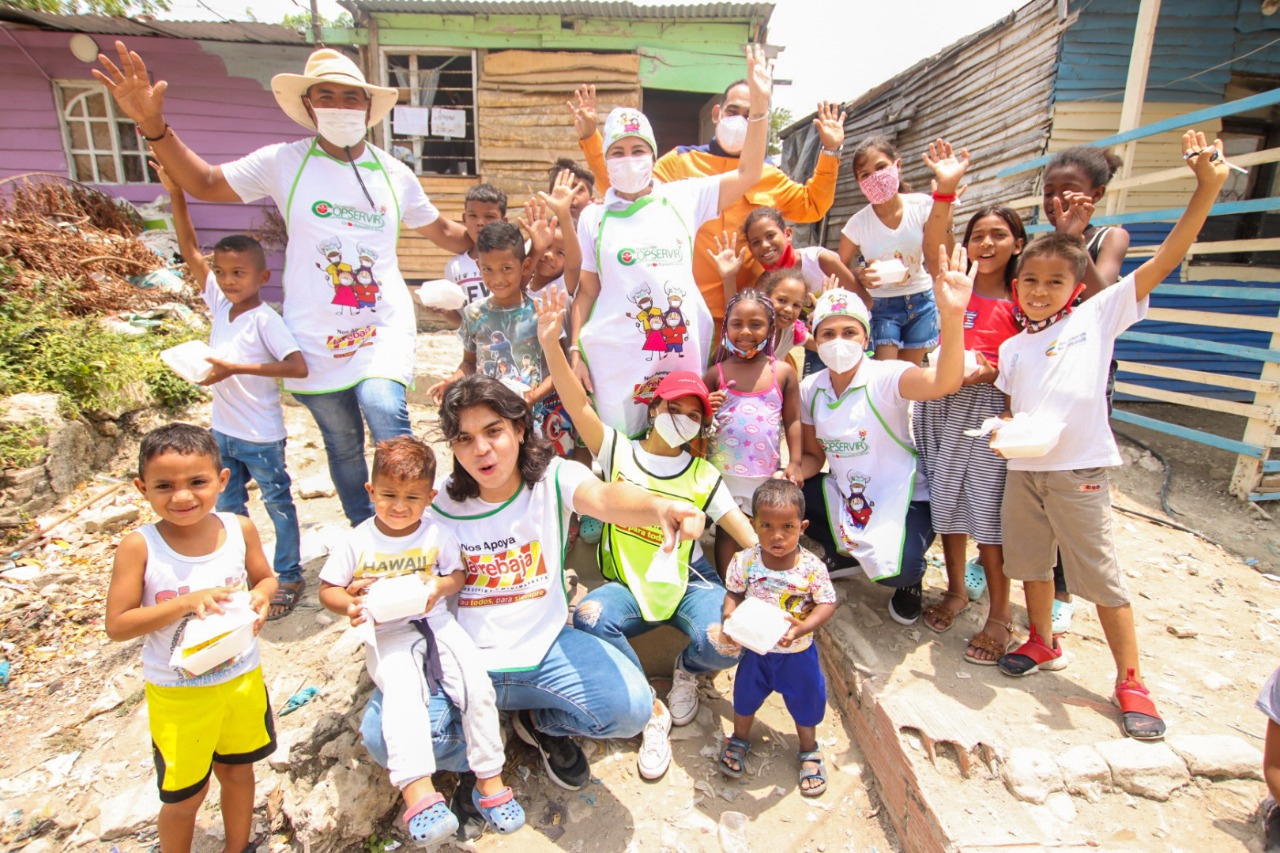 Niños del barrio Villa Caracas. 