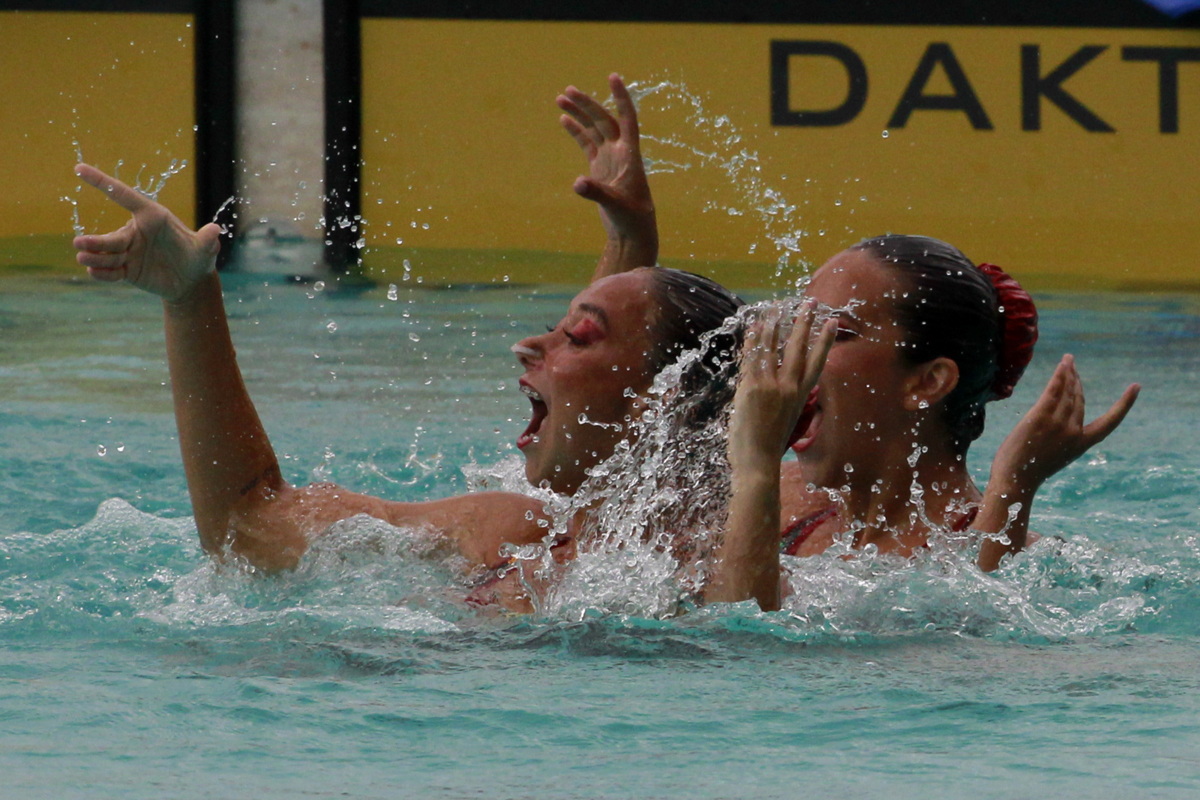 La prueba natación artística dueto.