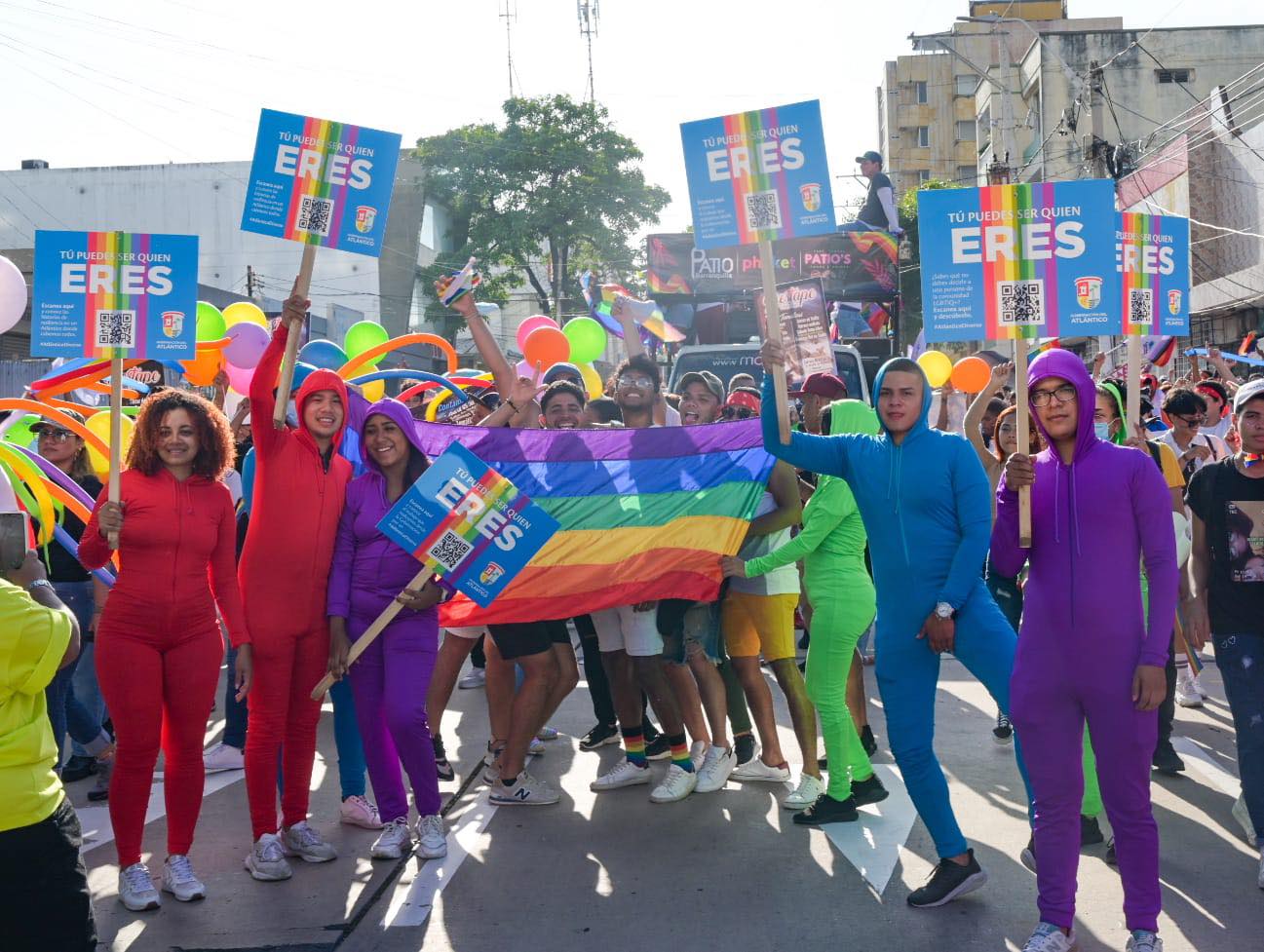 Marcha LGTBIQ+ 2022 en Barranquilla. 