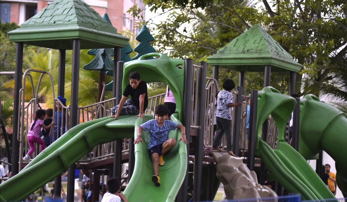 Diversión de los niños.