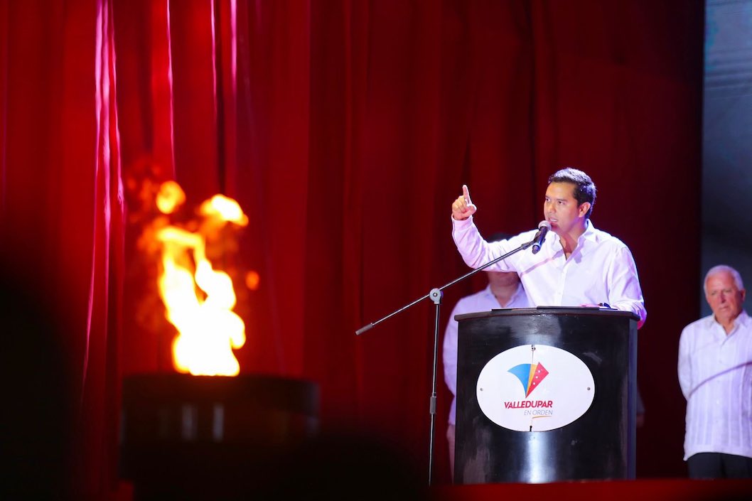 El Alcalde de Valledupar Mello Castro.