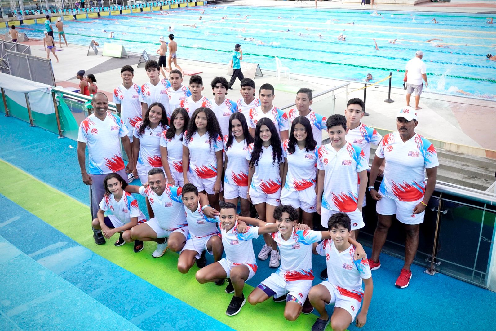 Selección Atlántico de Natación infantil B y Juvenil A. 