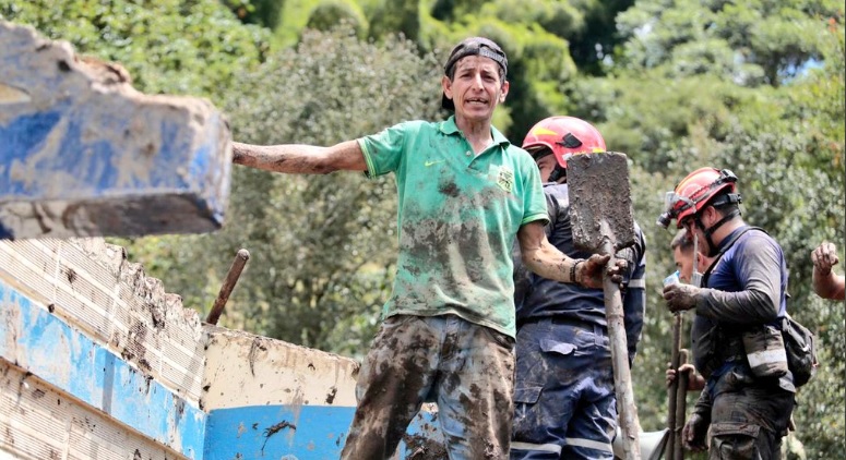 Habitantes de Tapartó se unieron al rescate de los menores.