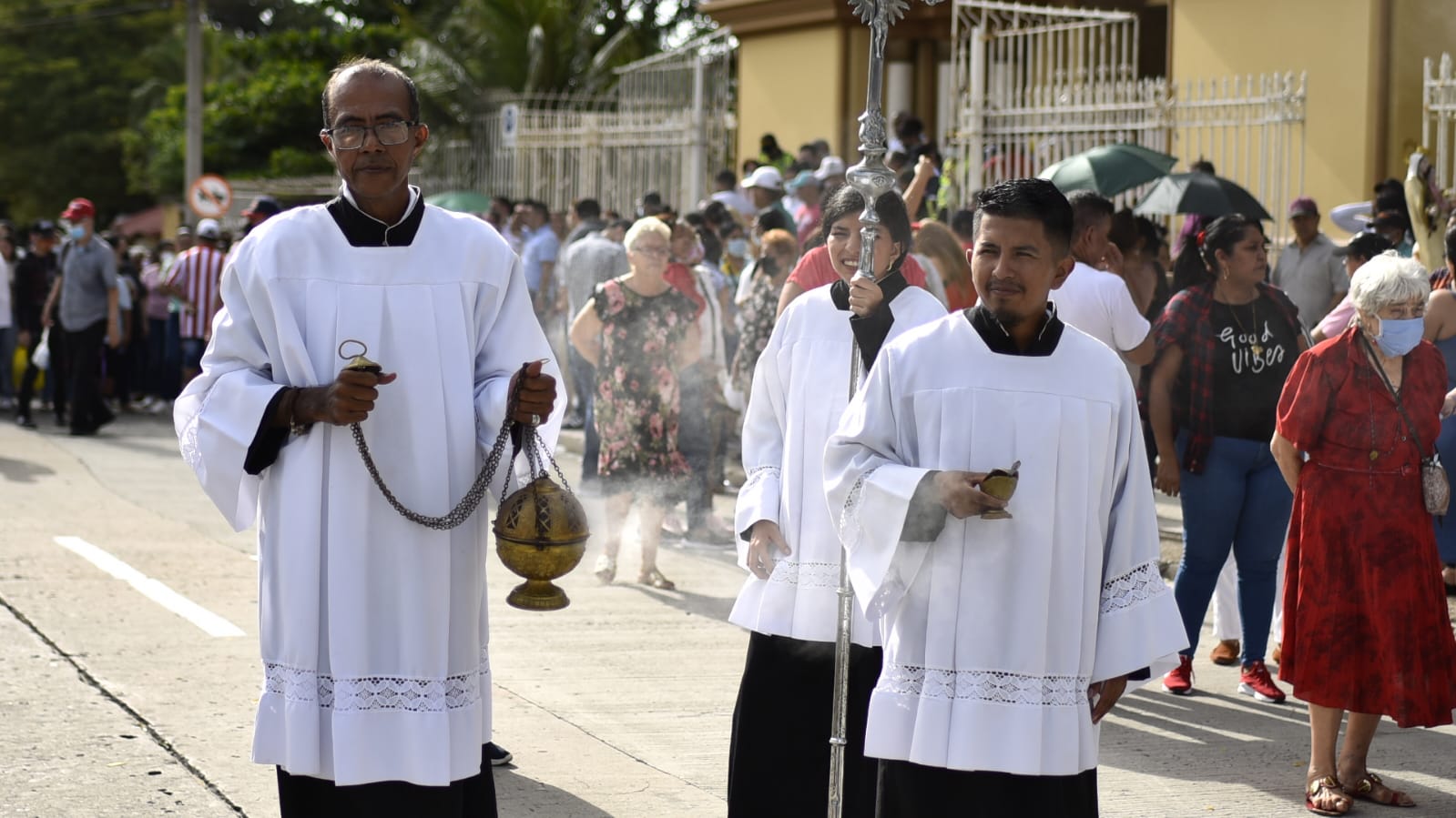 Procesión de la Virgen del Carmen en Barranquilla. 