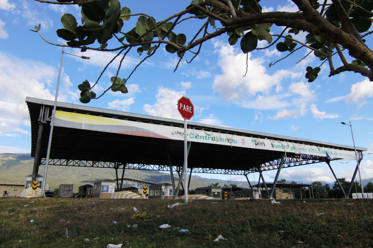 Puente Internacional Tienditas que conecta el estado Táchira (Venezuela) con el departamento de Norte de Santander (Colombia). 
