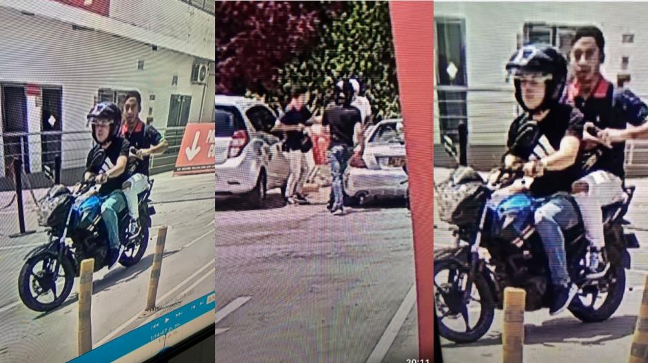 Los ladrones tras atracar a otro ciudadano en la calle 76 con carrera 59.