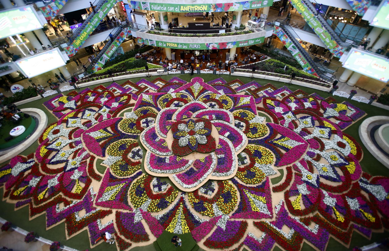 Majestuoso tapete floral.