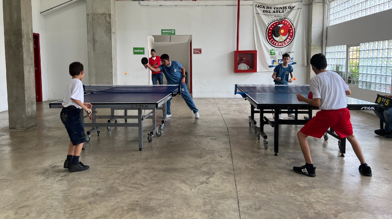Pruebas de tenis de mesa. 