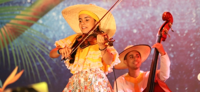 Participantes en el festival.