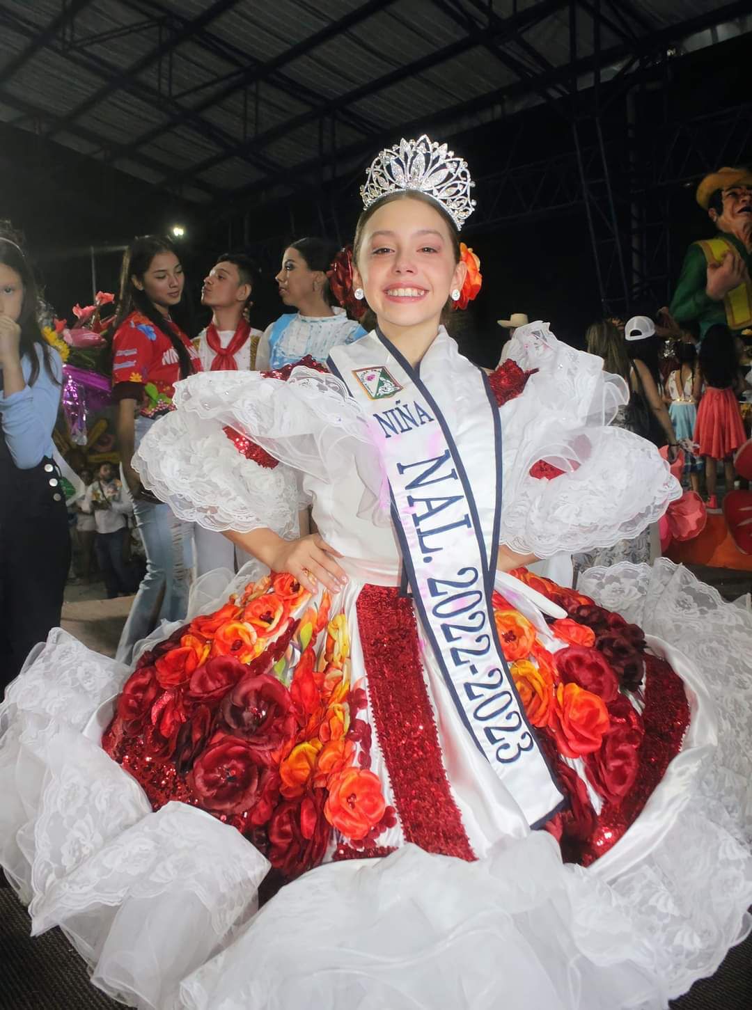 Valentina Gutiérrez Rodríguez, reina infantil del sanjuanero huilense. 