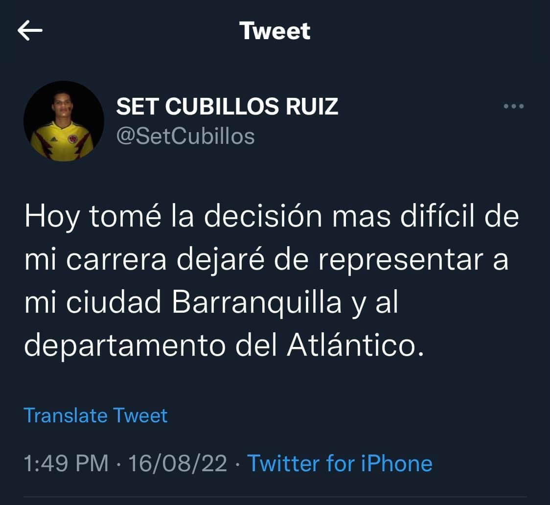 Trino de Set Cubillos, donde anuncia su retiro. 