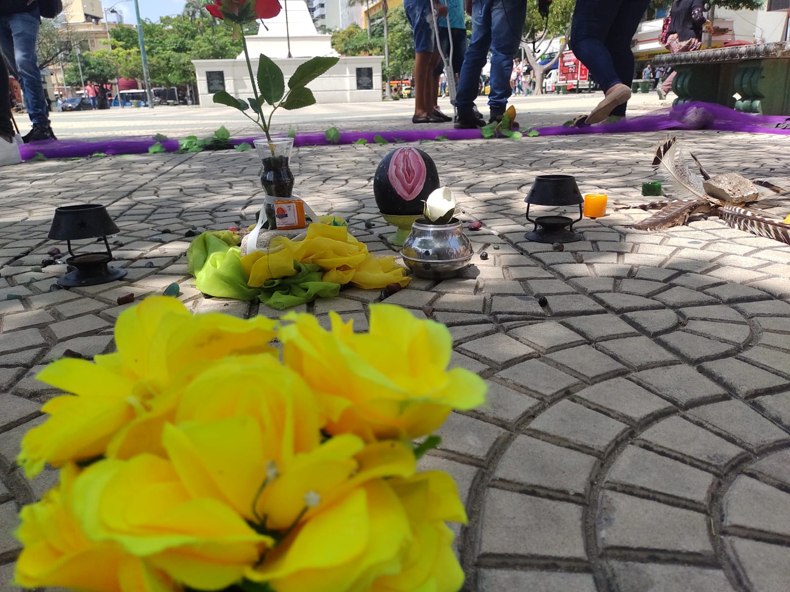 Zona Cero Plantón en la sede la Fiscalía.