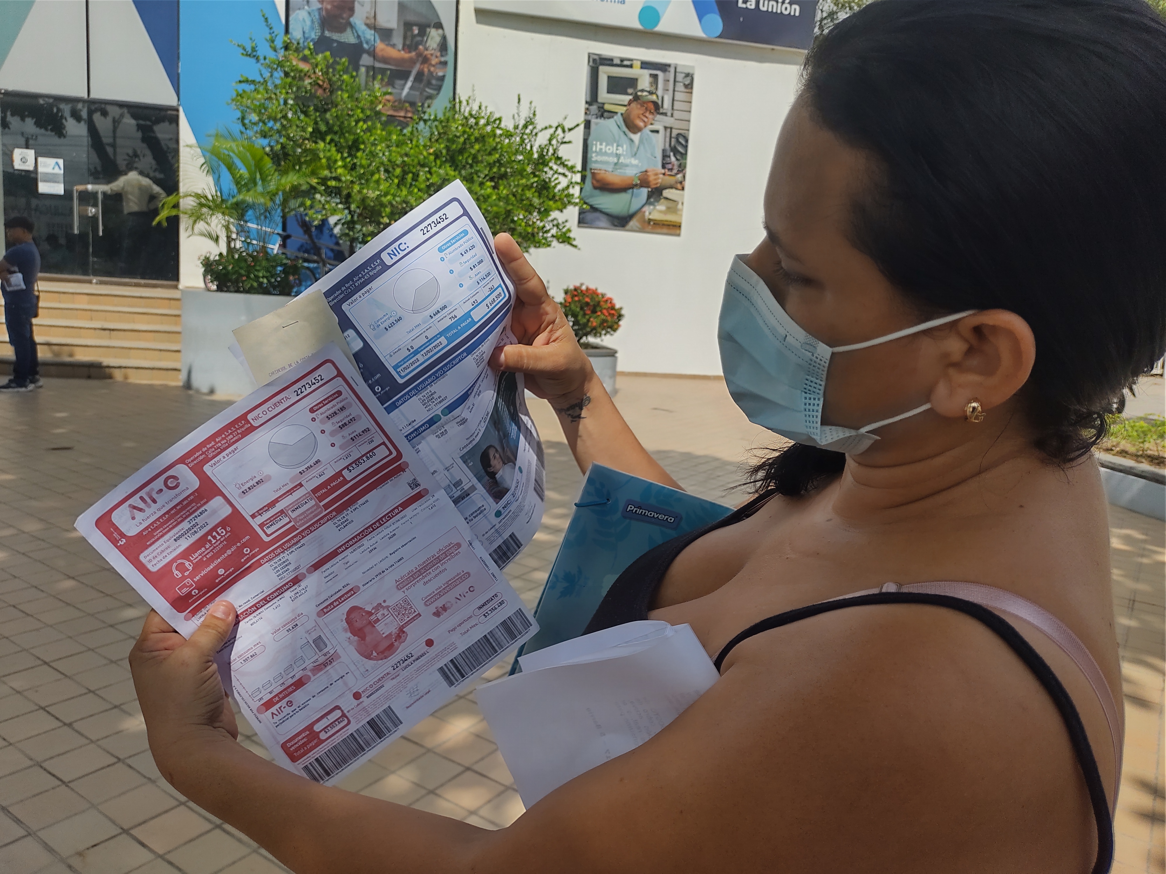 Maria Edith Vargas, en las oficinas de Airé en La Unión