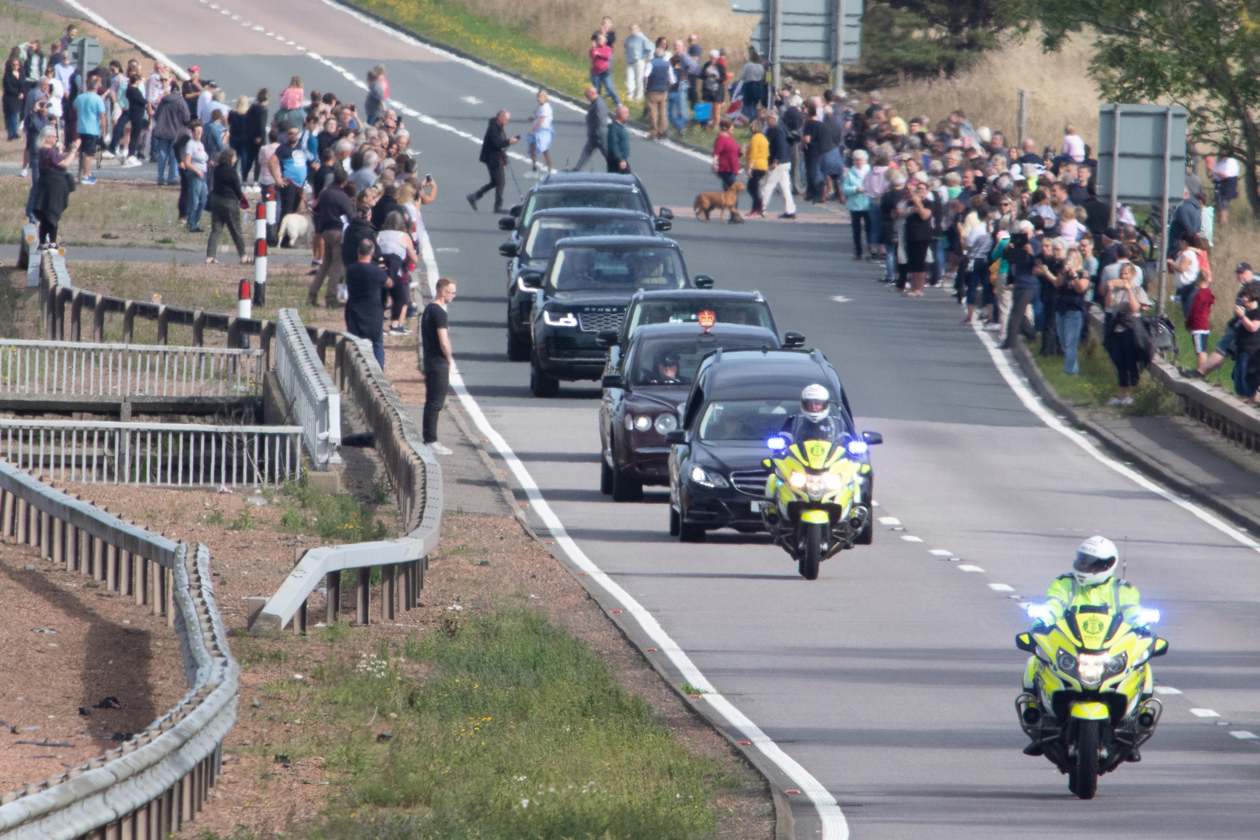 Imagen del recorrido del cortejo fúnebre.