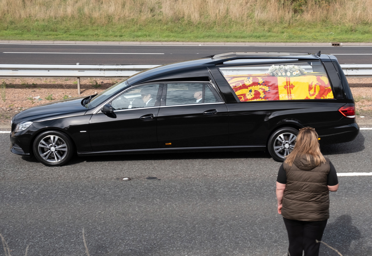 Imagen del recorrido del cortejo fúnebre.