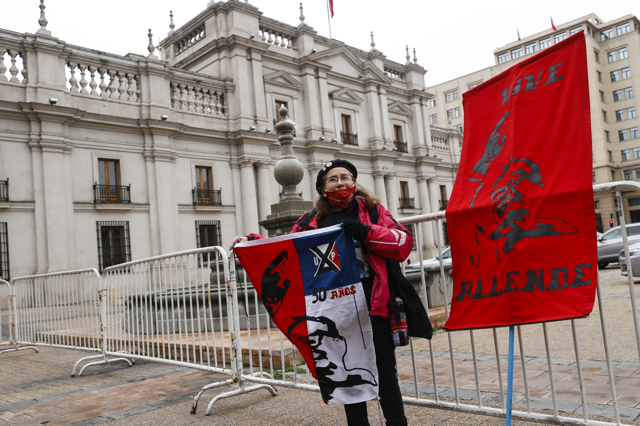 Imagen del sentido homenaje al antiguo presidente de Chile, Salvador Allende.