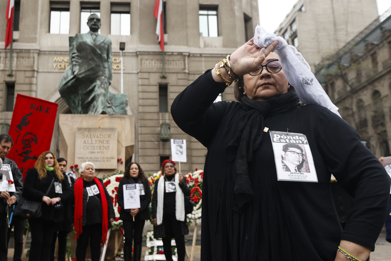 Imagen del sentido homenaje al antiguo presidente de Chile, Salvador Allende.