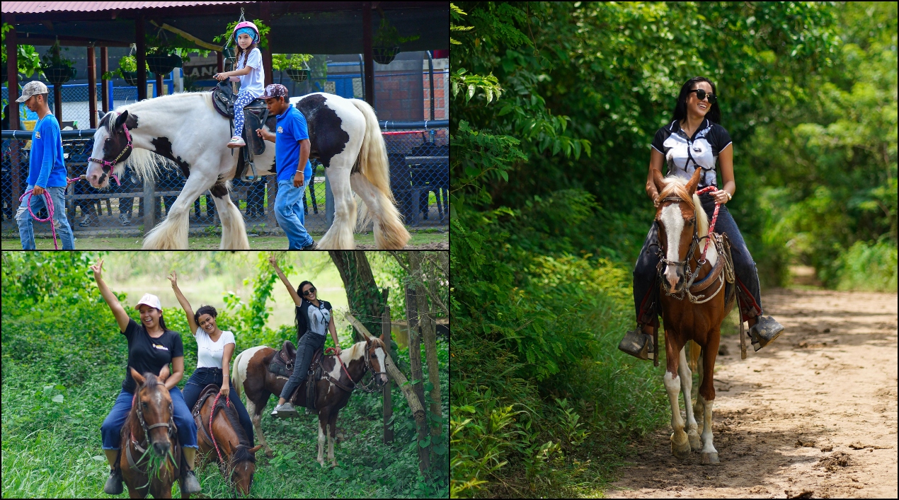 Las cabalgatas son de las actividades preferidas.