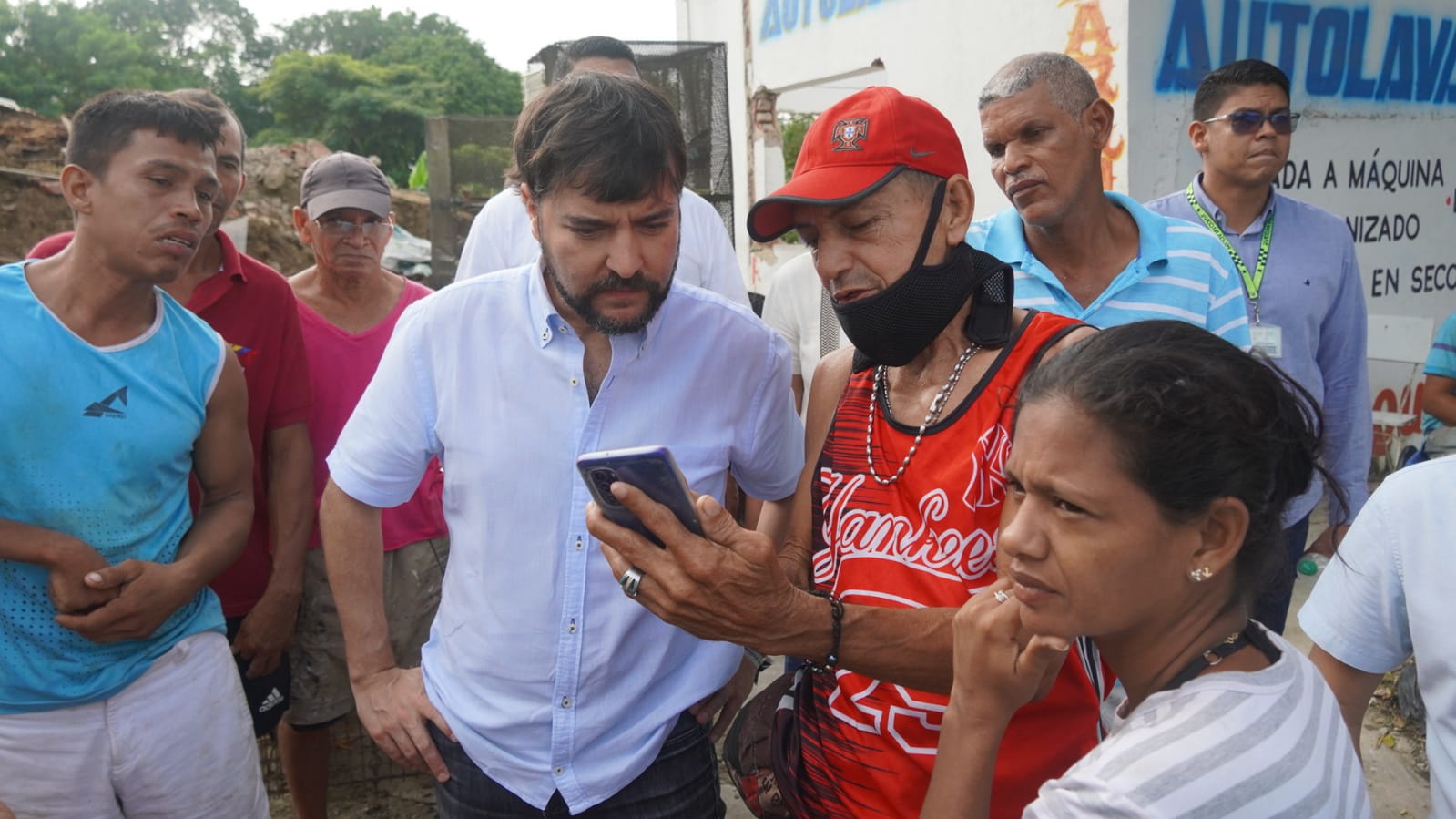 El Alcalde de Barranquilla, Jaime Pumarejo.