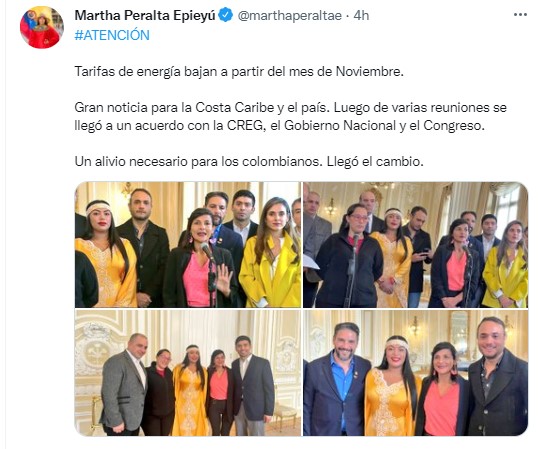 El trino y las fotos que compartió Marta Peralta