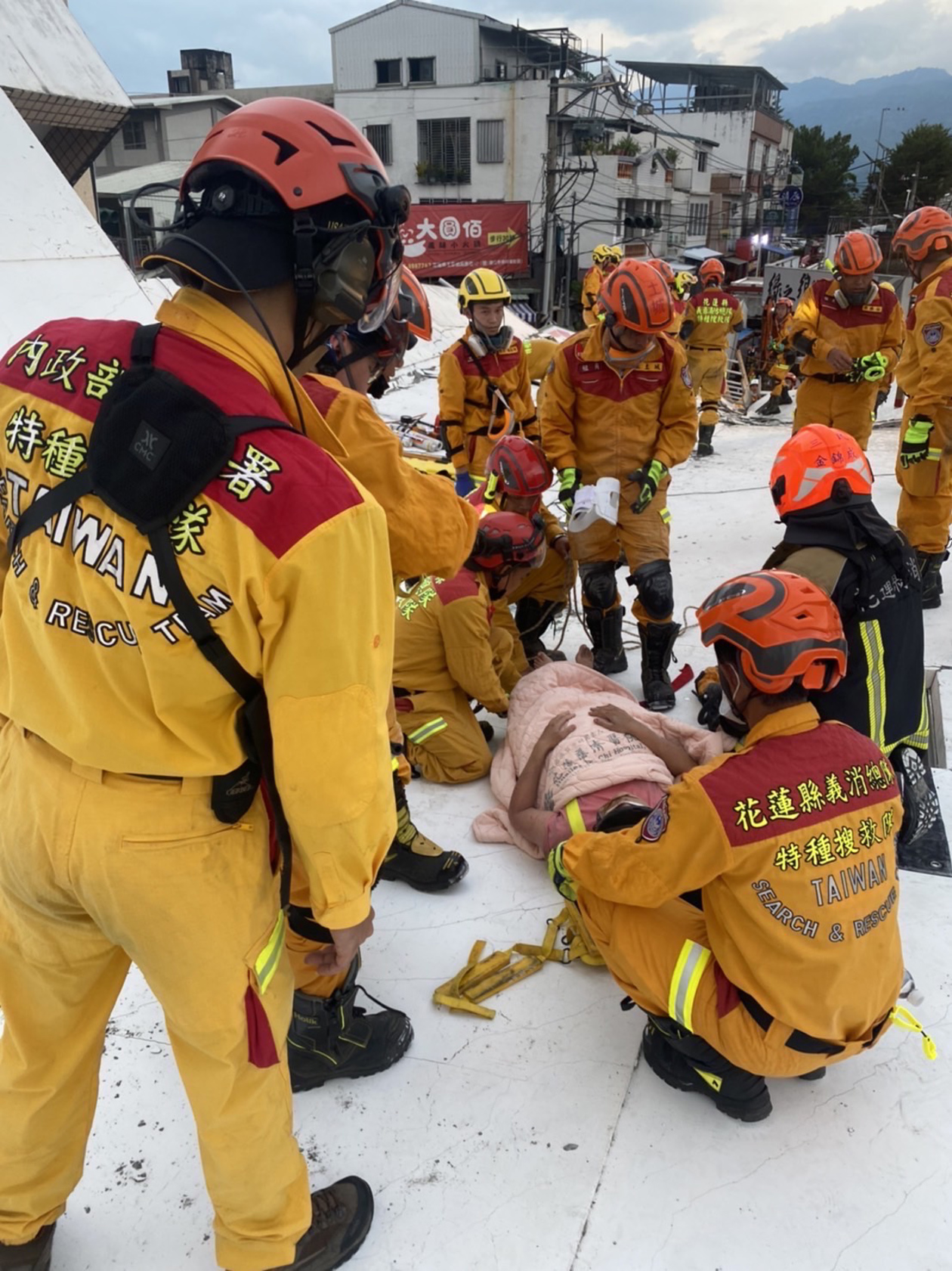 Momentos del terremoto en el sureste de Taiwán.