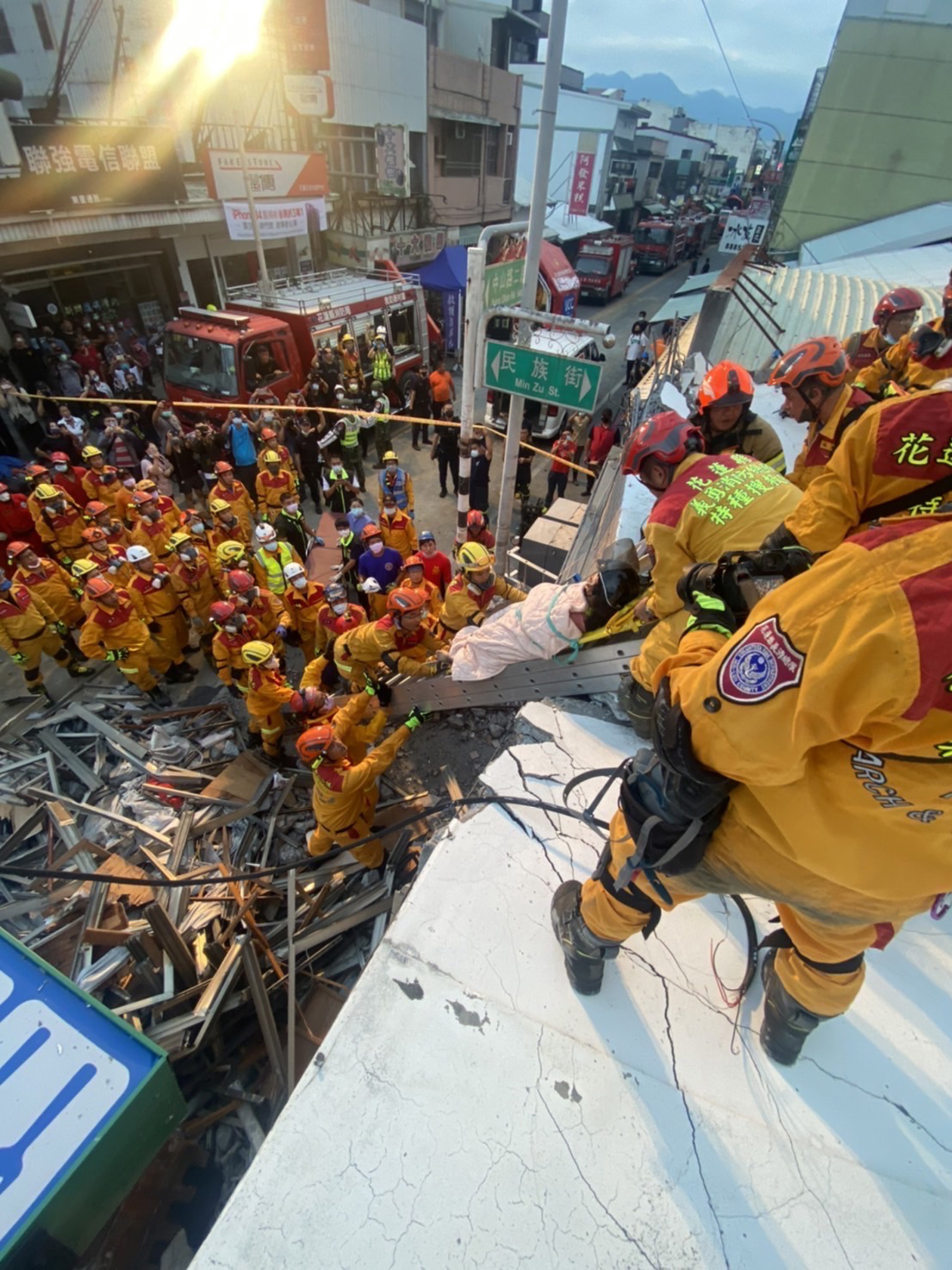 Momentos del terremoto en el sureste de Taiwán.