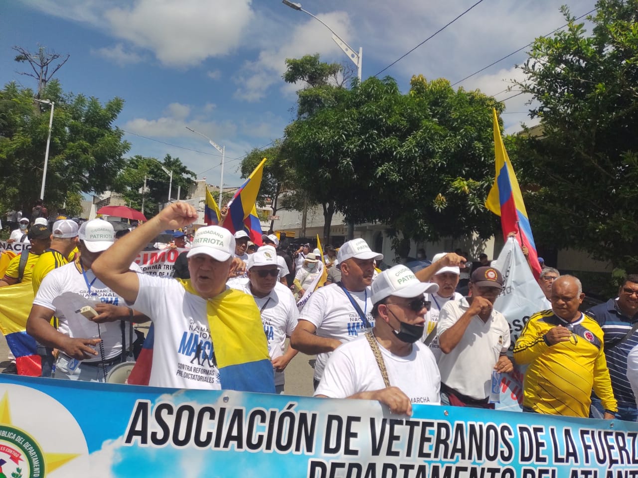 Imagen de la marcha en Barranquilla.