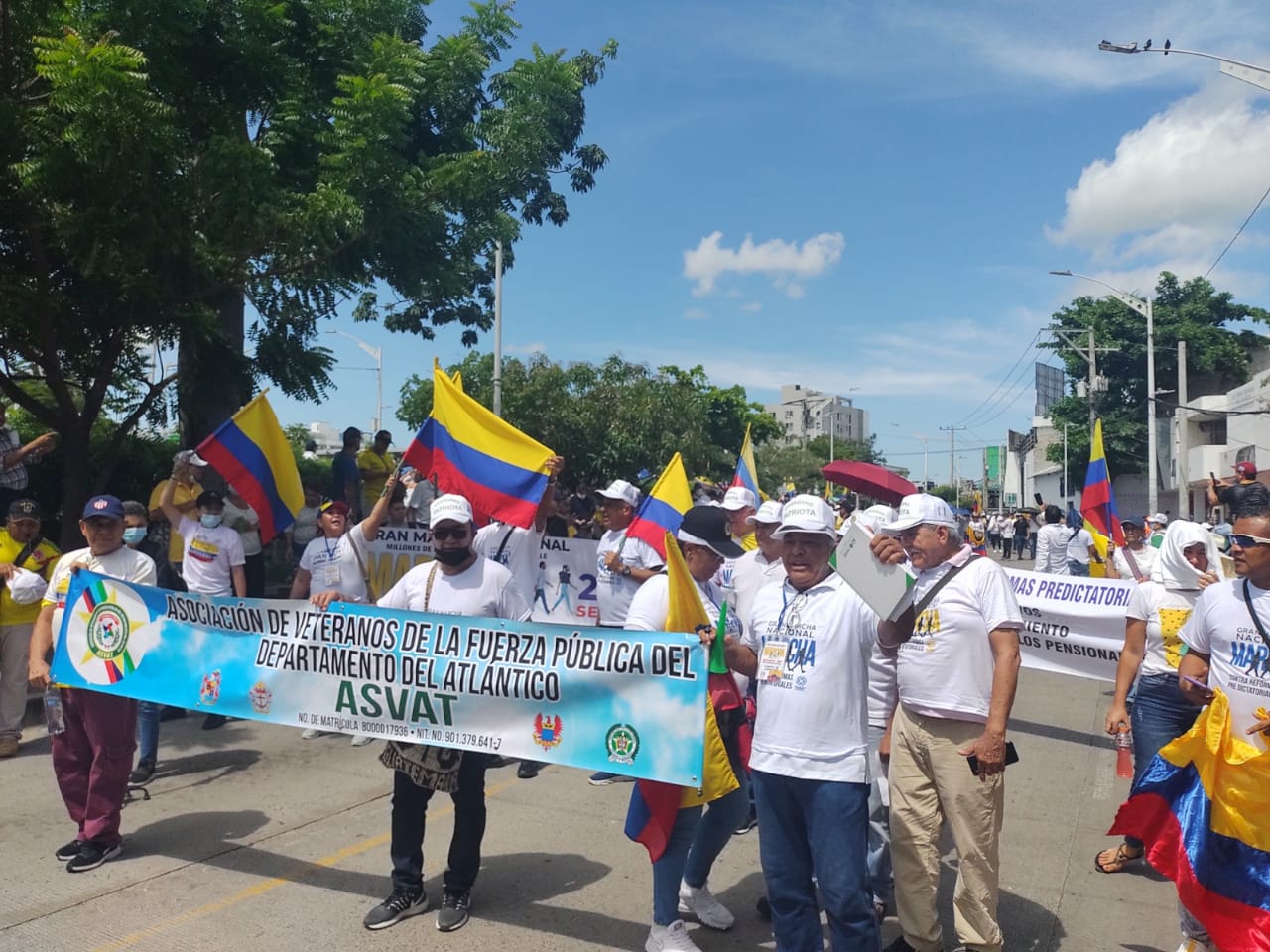 Imagen de la marcha en Barranquilla.