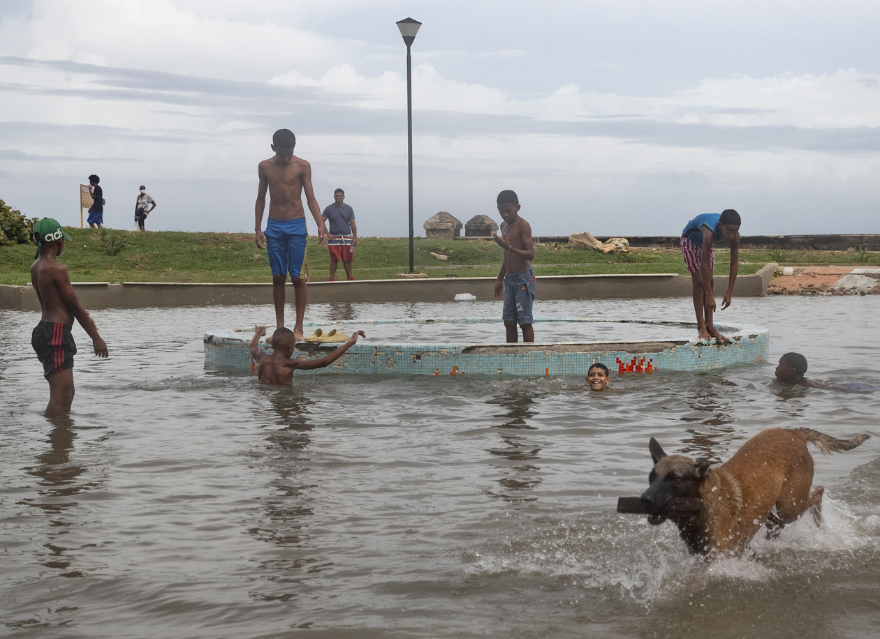 El paso del huracán 'Ian' en La Habana (Cuba). 