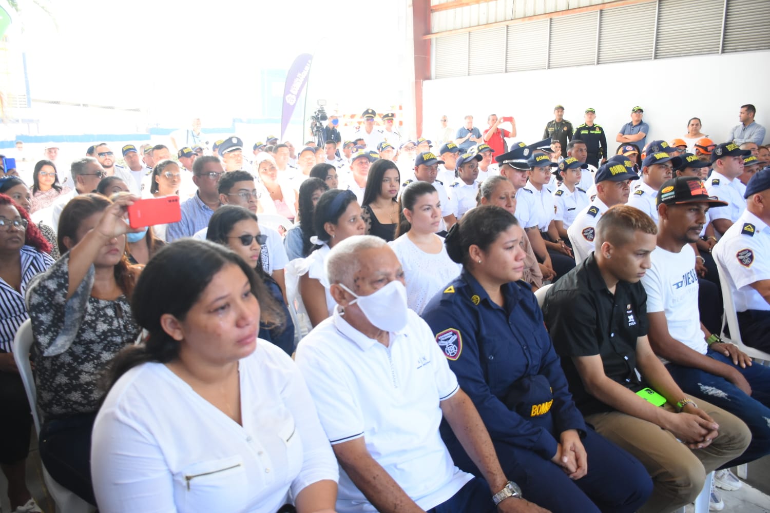 Familiares del sargento Javier Solano Ruiz.