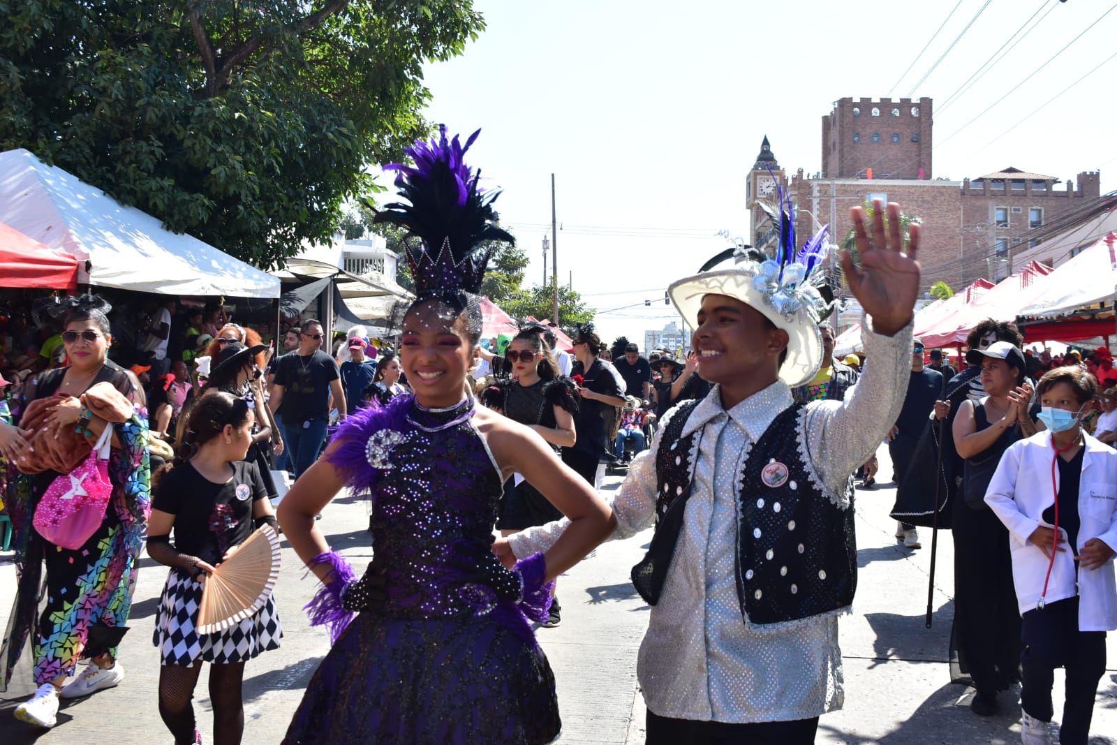 Los Reyes Infantiles Tahiana Rentería y Diego Chelia Acosta.