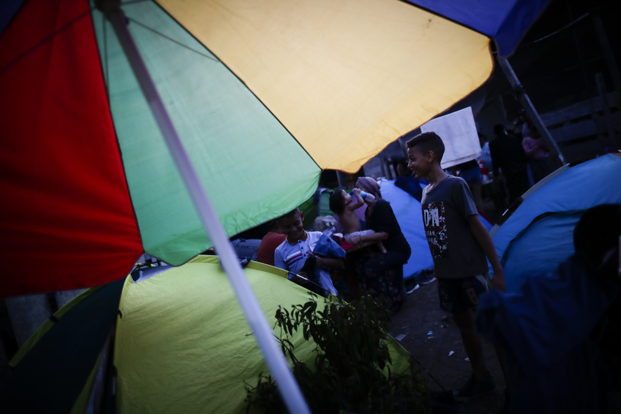 Migrantes en la selva del Darién.